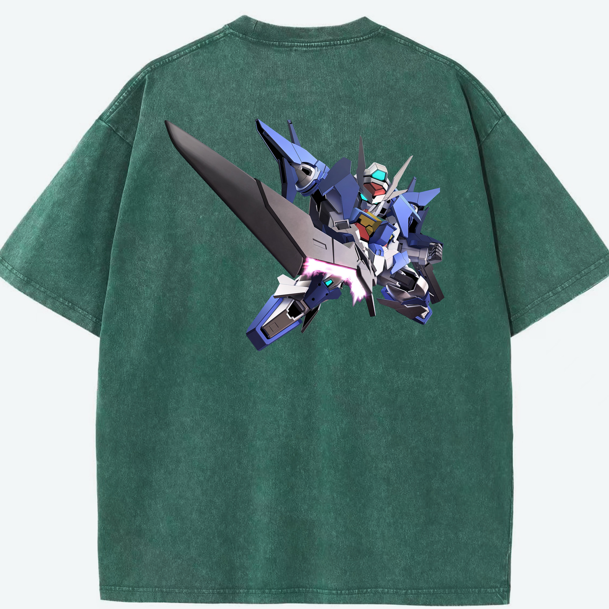 （画像用） 機動戦士ガンダム Mobile Suit Gundam 綿100% ヴィンテージ風 半袖Tシャツ（背面プリント）